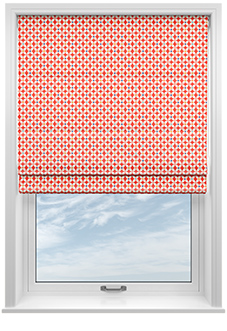 Zap, Coral - Roman Blind
